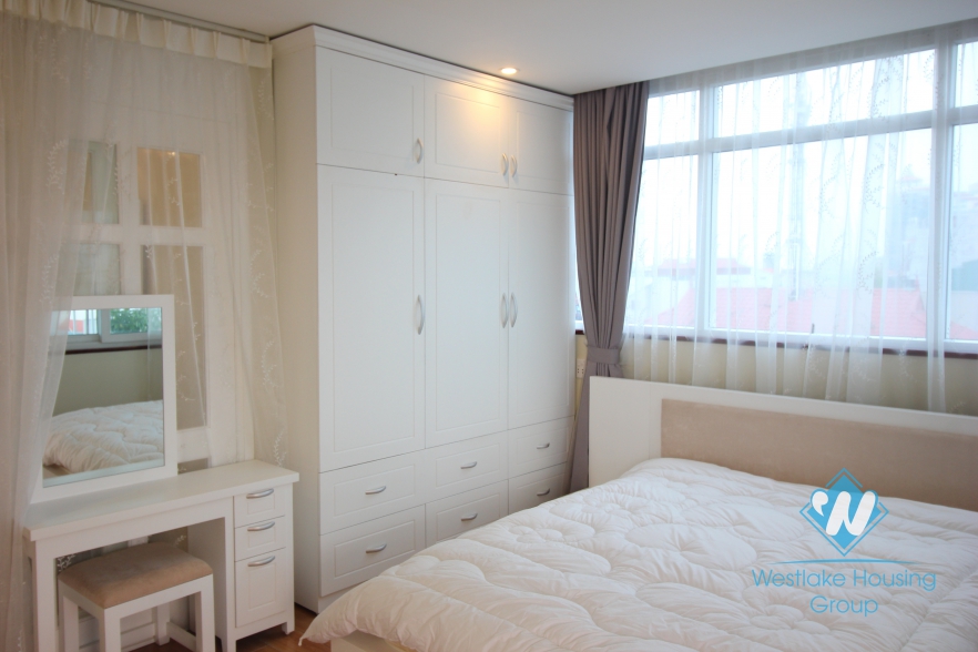 Nice view and bright apartment for rent in Yen Phu, Tay Ho, Ha Noi